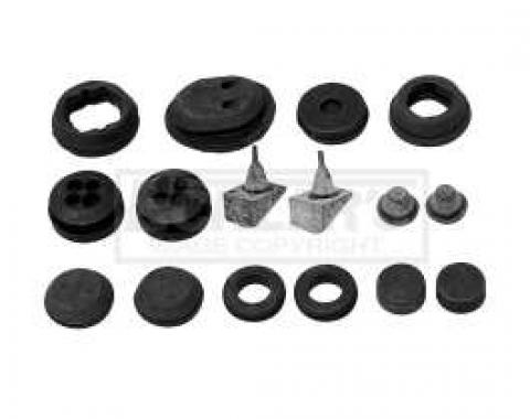 Chevy Firewall Grommet Set, 1957