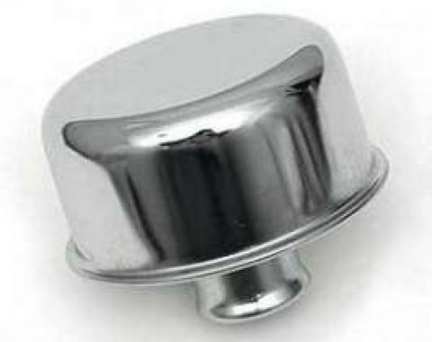 Chevy Engine Oil Breather Cap, Chrome, Push-In, 1955-1957