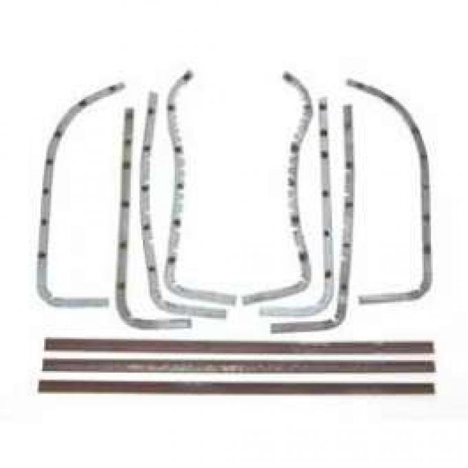 Chevy Door Edge Bands, 4-Door Hardtop, 1956-1957