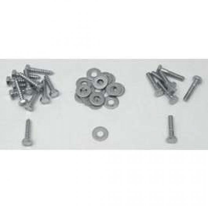 Chevy Convertible Rear Tack Strip Screw Set, 1955-1957