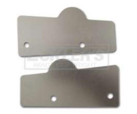 Chevy Lower Tailgate Hinge Covers, Nomad Or Wagon, 1955-1957