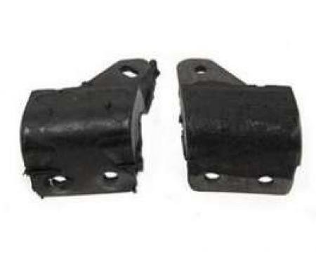 Chevy Manual Transmission Shift Bellhousing Mounts, Rear, 1955-1957