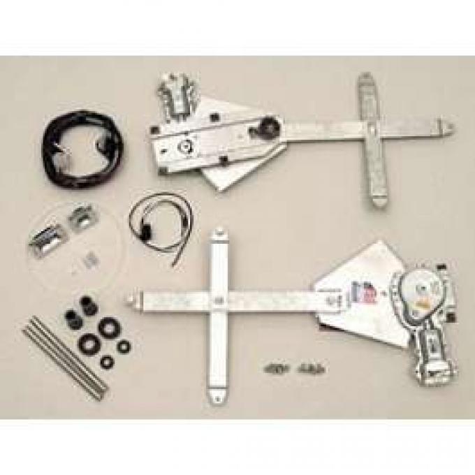 Chevy Power Windows, Doors Only, 2-Door Sedan, 1955-1957