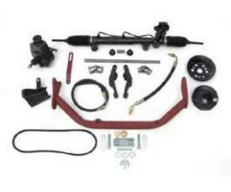 Chevy Rack & Pinion Mega Steering Kit, Big Block, With ididit Tilt Column & Column Shift, 1955-1957