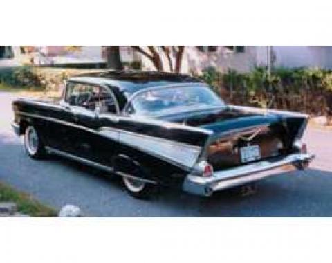 Chevy Side Glass Set, Clear, 4-Door Hardtop, 1956-1957