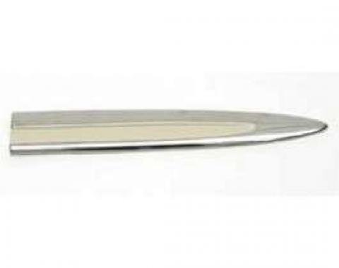 Chevy Door Molding, Stainless Steel, Right, Lower, 2-Door Hardtop & Convertible, Bel Air, 1955