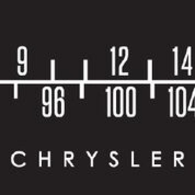 RetroSound Chrysler Logo Screen Protector for Standard Radios, Pkg of 3