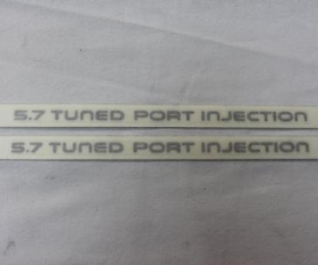 Camaro Rocker Panel Emblems, 5.7 Tuned Port Injection, Gold, 1987-1990