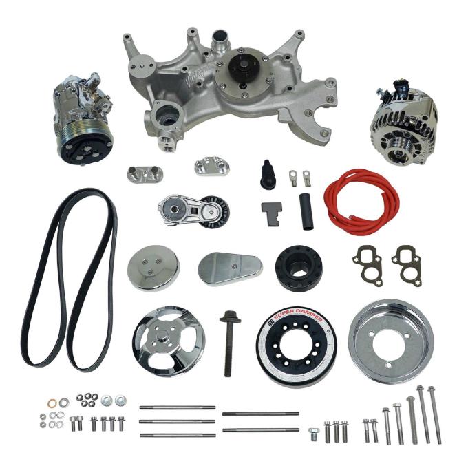 Vintage Air Front Runner™ Drive System GM LT1 Dry-Sump Chrome/Polished without Power Steering 175048