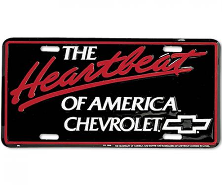 Heartbeat of America Chevrolet License Plate