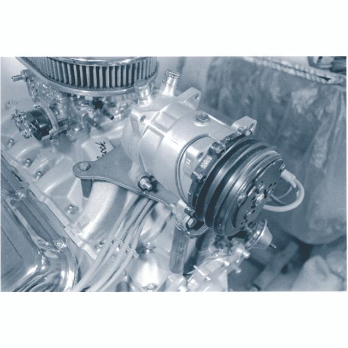 Vintage Air Cadillac 472-500 Cubic Inch with Edelbrock manifold compressor and alternator mount bracket 15500-VCB