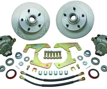 Classic Performance Front Disc Brake Kit for OEM Drum Brake Spindles for 1948-1956 Ford 1/2 Ton Truck, 5x5.5, 12" Rotors 4856WBK-5.5