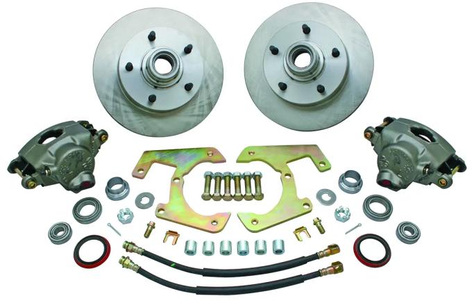 Classic Performance Front Disc Brake Kit for OEM Drum Brake Spindles for 1948-1956 Ford 1/2 Ton Truck, 5x5.5, 12" Rotors 4856WBK-5.5