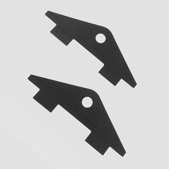 Detroit Muscle Technologies Mopar A Body 67-72 B Body 66-70 Window Regulator Door Glass Lift Channel Bracket Cardboard Gasket pair CHR2217351-2