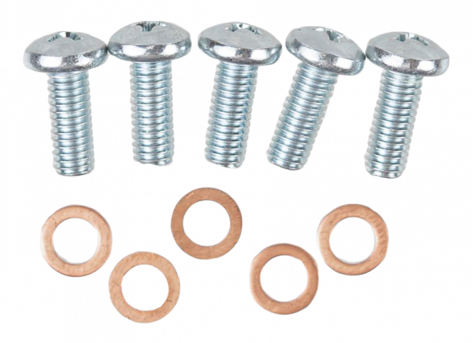 Key Parts '55-'59 Fuel Sending Unit Screws with Crush Washers (10pc) 0847-401