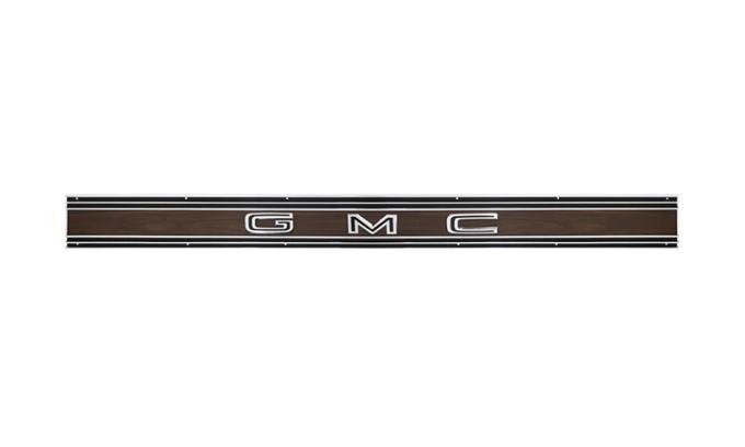 AMD Tailgate Molding, Black with "Woodgrain" Letters, 69-72 GMC Truck; 70-72 Jimmy T-9819