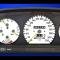 Whitegauges 1984-1993 Mercedes W126 320 METRIC KPH KMH White Face Gauges 8493MW-2121