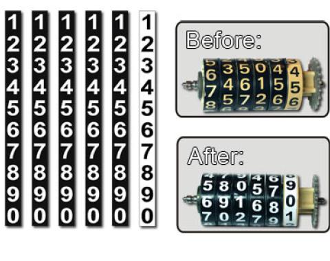 Whitegauges 1967-1972 Chevrolet GMC Odometer Refresh Kit OR-6772-1462
