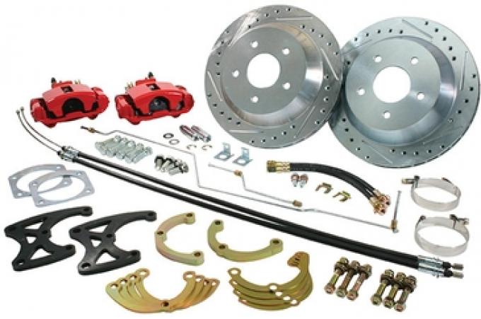 CPP Rear Red Big Brake Kit (BOP) with Staggered Shocks 6869RWBK-P12-BOP-R