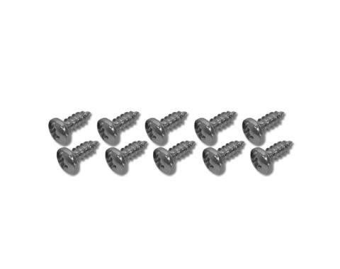 Corvette Window Channel Screws, Coupe Rear Lower, 1963-1967