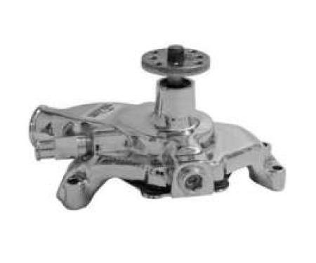 Early Chevy Chrome Water Pump, Big Block, Long Style, 1949-1954