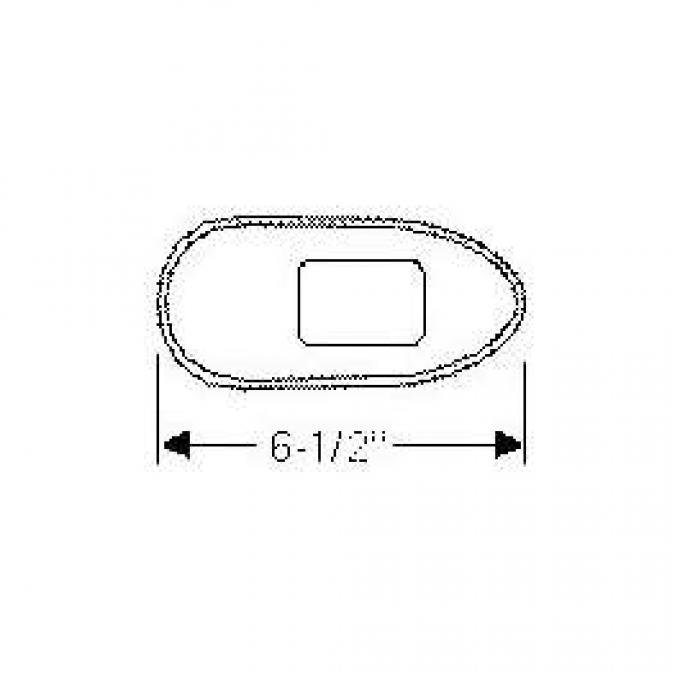 Chevy Mounting Gaskets, Taillight Housing To Quarter Panel,1949-1950