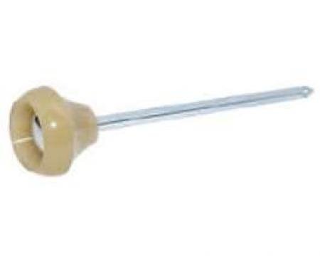 Chevy Headlight Switch Knob & Shaft, Ivory, 1951-1952