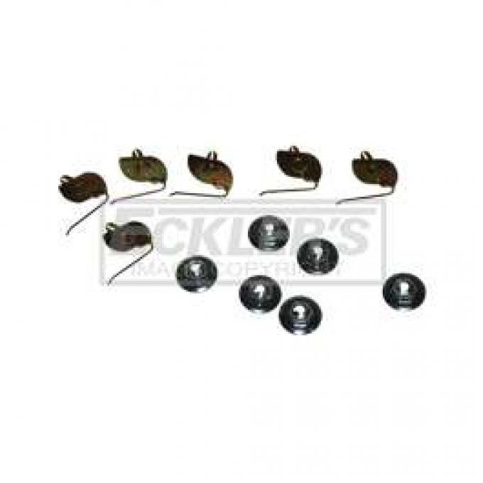 Chevy Fender Molding Clips, Front, 1949-1950