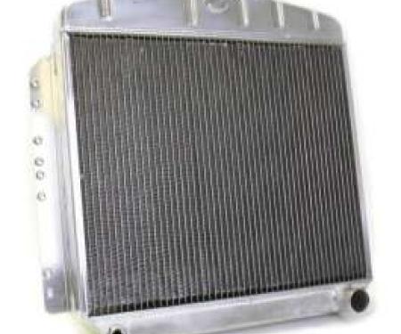 Chevy Aluminum Radiator, Manual Transmission, Top Center Outlet, Griffin, 1949-1954