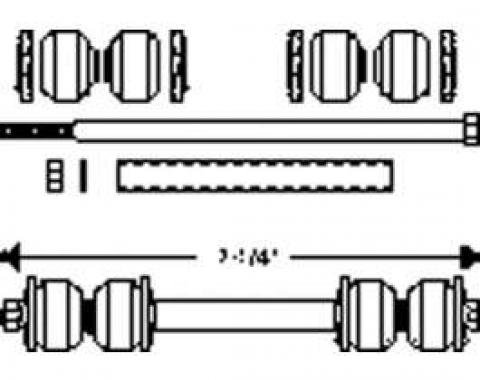 Chevy End Link Kit, Anti-Sway Bar, Front, 1949-1954