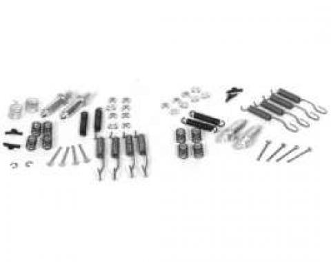 Chevy Brake Hardware Kit, Front And Rear, 1951-1954