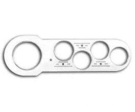 Chevy Aluminum Dash Gauge Insert, 3-3/8 Speedo, 2-1/16 Gauges, Classic Instruments, 1953-1954