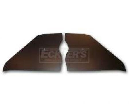 Chevy Kick Panels, Black, 1953-1954