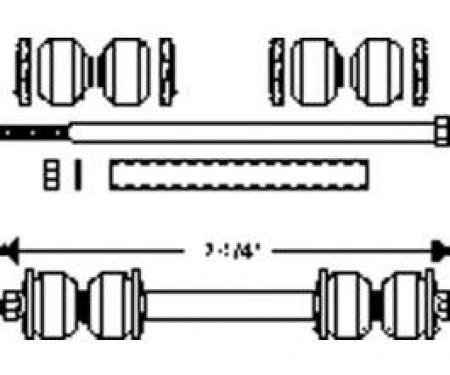 Chevy End Link Kit, Anti-Sway Bar, Front, 1949-1954