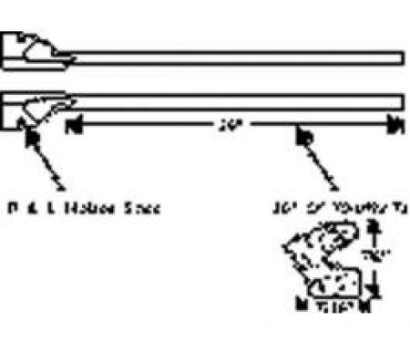 Chevy Weatherstripping, Door Bottom & Corners, 1949-1952