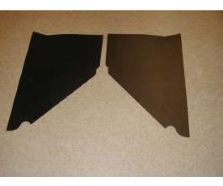 Chevy Kick Panels, Black, 1951-1952