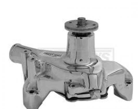 Early Chevy Chrome Water Pump, Small Block, Long Style, 1949-1954