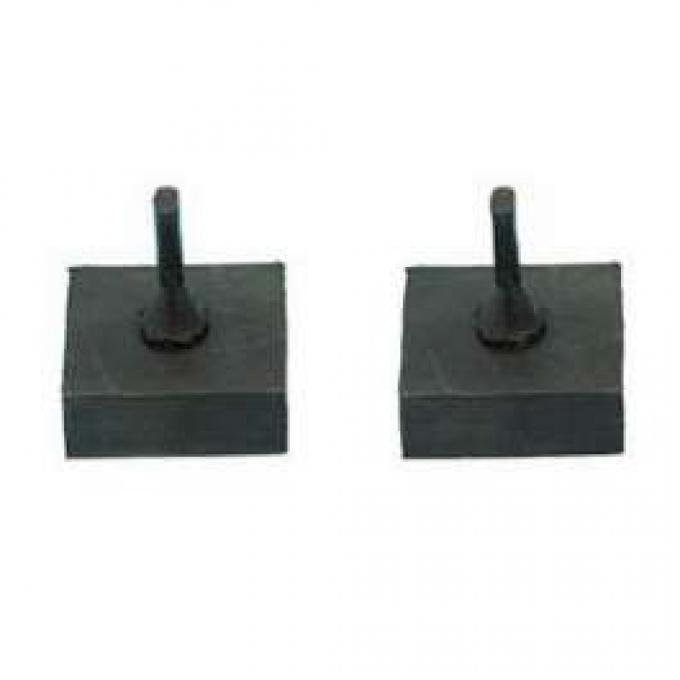 Chevy Window Stop Rubber Bumpers, Hardtop & Convertible, Lower, 1949-1954