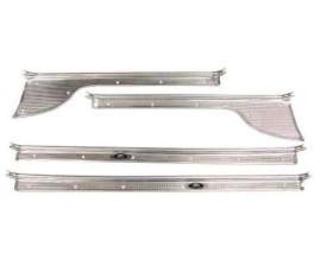 Chevy Door Sill Plate Set, 4-Door Sedan & Wagon, 1949-1952