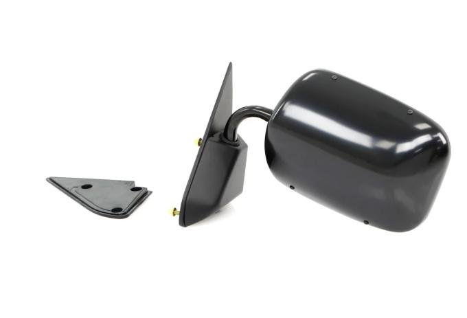 AMD Outside Door Mirror, Black Below Eyeline, LH, 88-98 Chevy GMC C/K Pickup Truck SUV X570-4088-BL