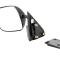 AMD Outside Door Mirror, Black Below Eyeline, LH, 88-98 Chevy GMC C/K Pickup Truck SUV X570-4088-BL