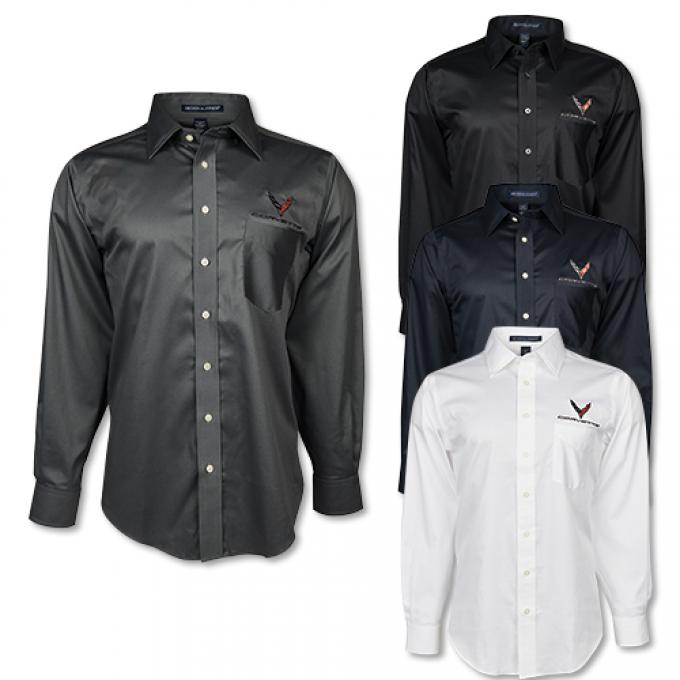 2020 Corvette Cotton Twill Dress Shirt