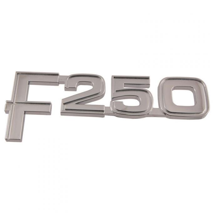 Dennis Carpenter Name Plate - Front Fender - "F-250" - 1982-86 Ford Truck     E2TZ-16720-D