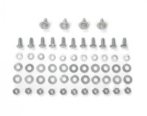 Corvette Splash Shield Mount Kit, 52 Piece, 1958-1960