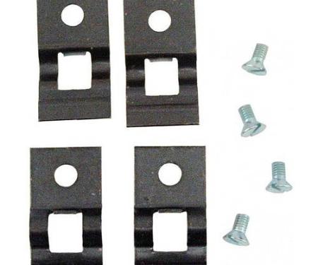 Door Latch Rod Plates Only (Set of 4) A-702403-S