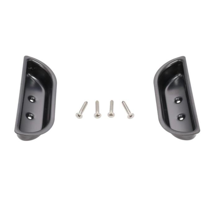 AMD Door Armrest Finger Cup &ndash; Metal &ndash; Pair &ndash; 73-79 Ford Trucks 78-79 Bronco 529-4573-1S