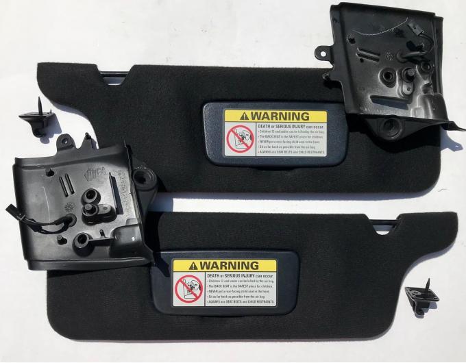 Ford Mustang Sun Visors, Dark Charcoal, Convertible, USED 1994-2004