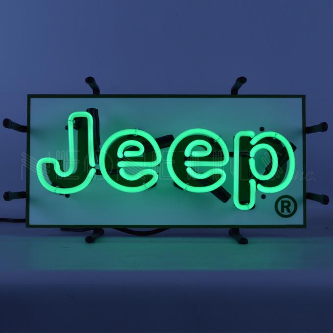Neonetics Junior Size Neon Signs, Jeep Green Junior Neon Sign