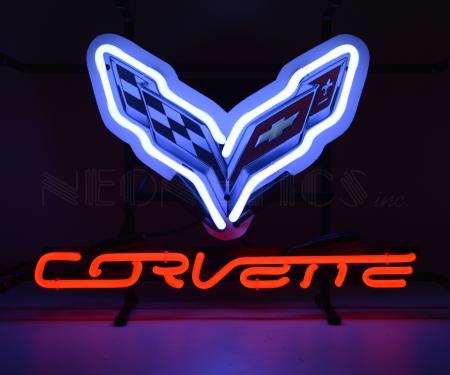 Neonetics Junior Size Neon Signs, Corvette C7 Junior Neon Sign