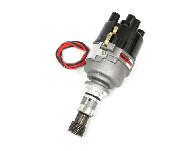 Pertronix Stock Look Distributor for Ford X-Flow 4 Cylinder Engines (Ignitor III) with Mechanical Advance, Side Exit / 12V Negative D7190509